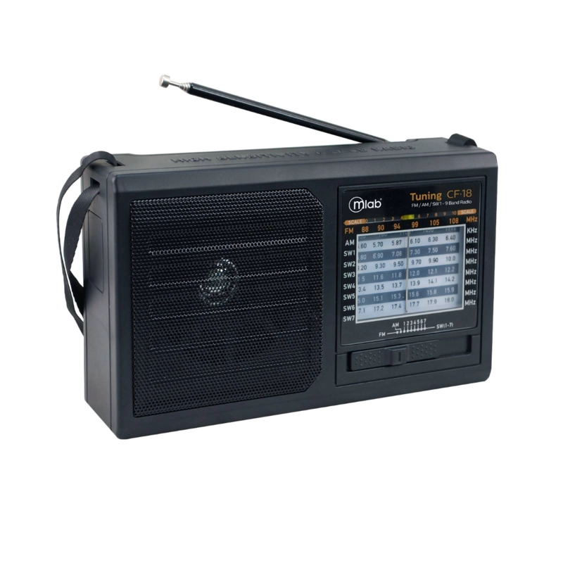 RADIO RECARGABLE MULTIBANDAS CLASICO AM / FM TUNING 9 BANDAS - 4
