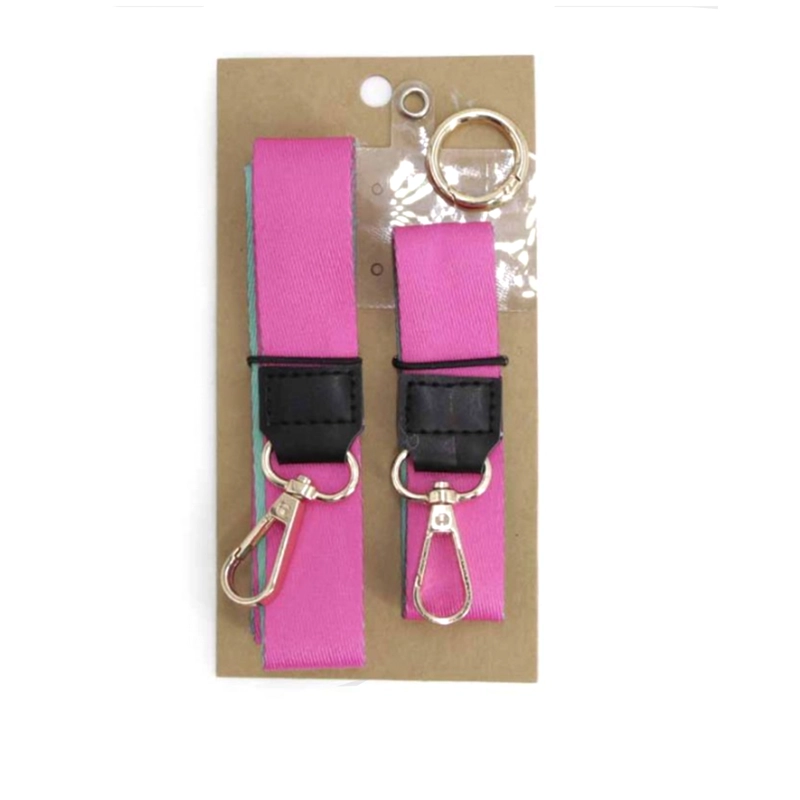 STRAP COLGANTE PARA CARCASA CELULAR UNIVERSAL DOBLE CORREA FUCSIA - 4