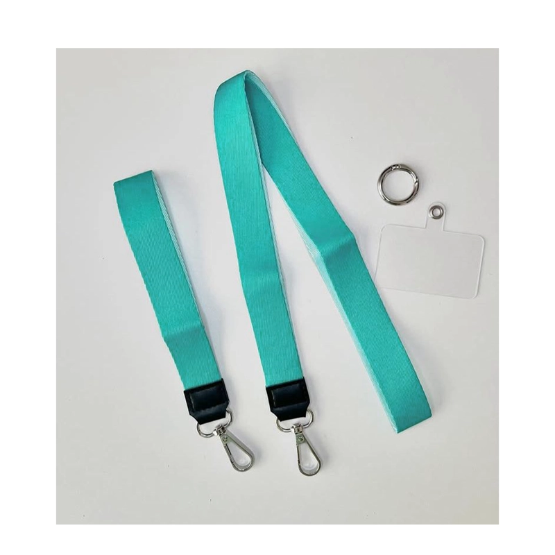 STRAP COLGANTE PARA CARCASA CELULAR UNIVERSAL DOBLE TURQUESA - 1