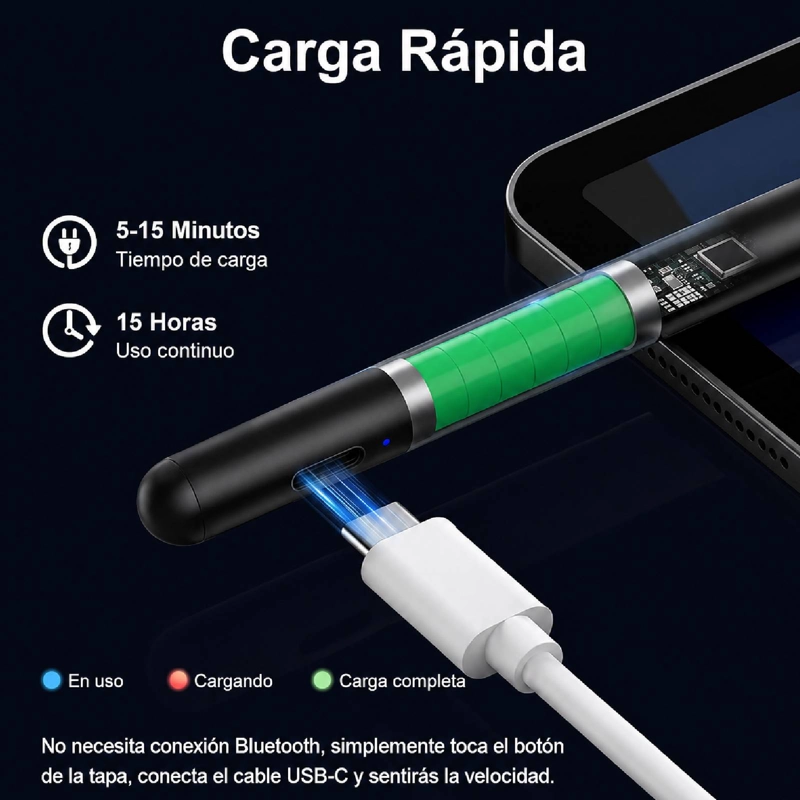 LAPIZ MAGNE TICO COMPATIBLE CON IPAD RECHAZO DE PALMA PENCIL - 3