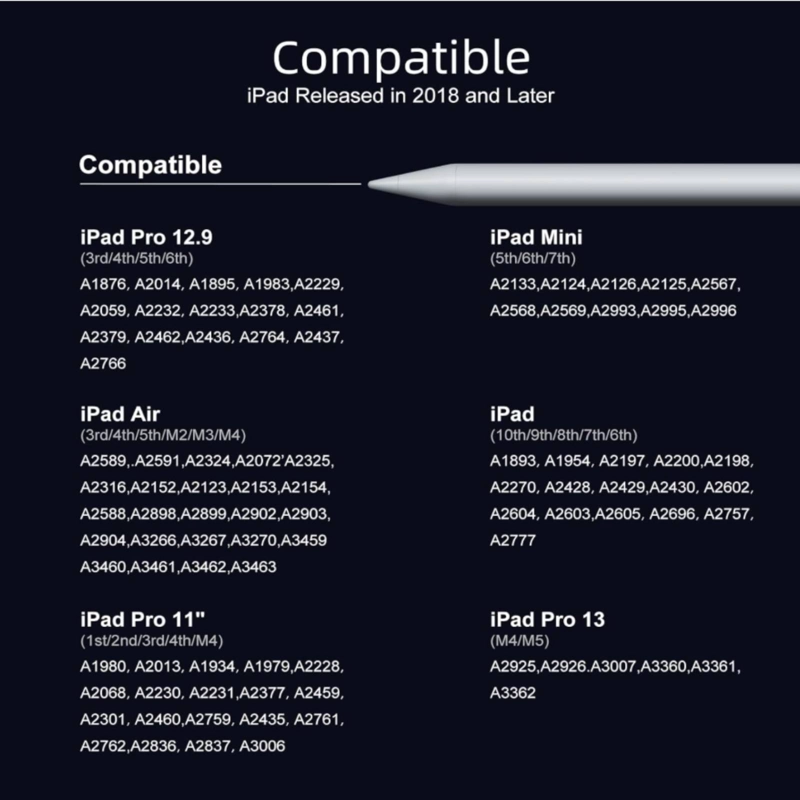 LAPIZ MAGNE TICO COMPATIBLE CON IPAD RECHAZO DE PALMA PENCIL - 6