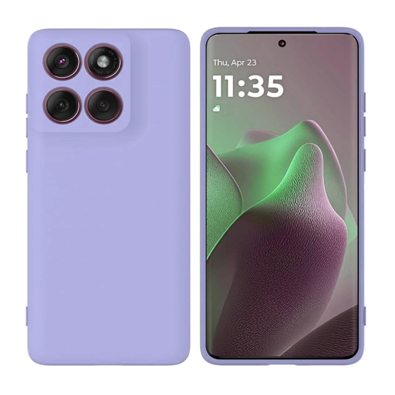 CARCASA COMPATIBLE CON MOTOROLA EDGE 70 FUSION GOMA LILA - 1