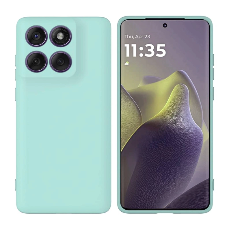 GENÉRICO CARCASA COMPATIBLE CON MOTOROLA EDGE 70 FUSION GOMA TURQUESA