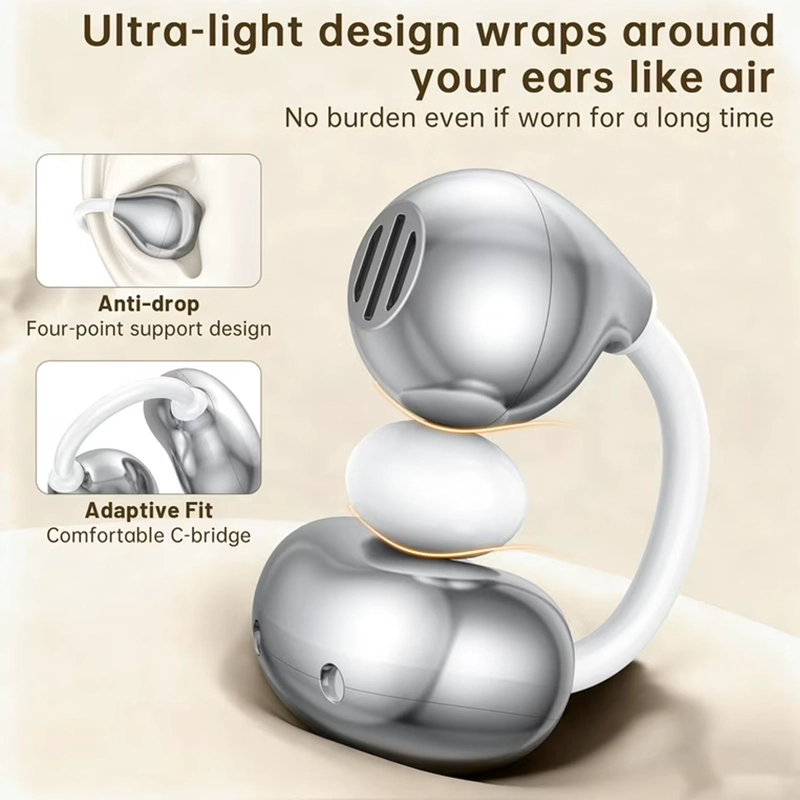 AUDIFONO INALAMBRICO BLUETOOTH CLIP PARA OREJA AIR S70 BLANC - 2