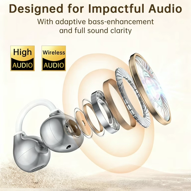 AUDIFONO INALAMBRICO BLUETOOTH CLIP PARA OREJA AIR S70 BLANC - 3