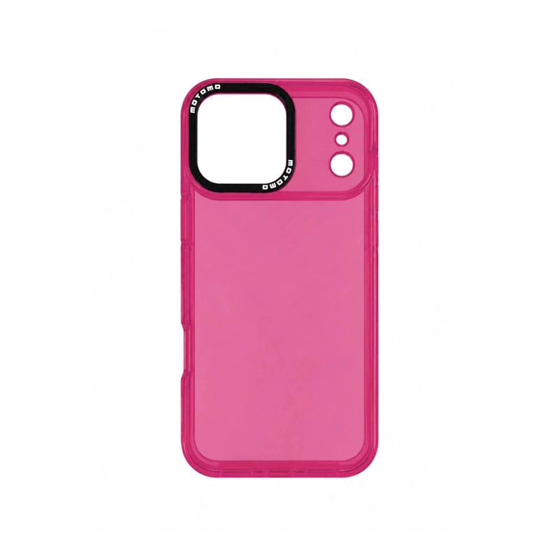 GENÉRICO CARCASA ANTIGOLPES COMPATIBLE CON IPHONE 17 PRO MAX FLUOR FUCSIA