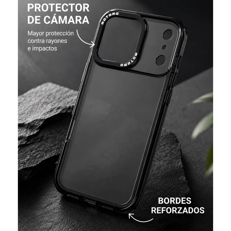 CARCASA ANTIGOLPES COMPATIBLE CON IPHONE 17 PRO MAX FLUOR VERDE - 3