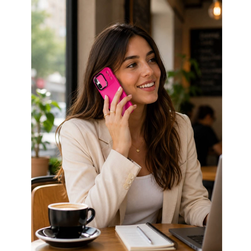 CARCASA ANTIGOLPES COMPATIBLE CON IPHONE 17 PRO MAX FLUOR VERDE - 5