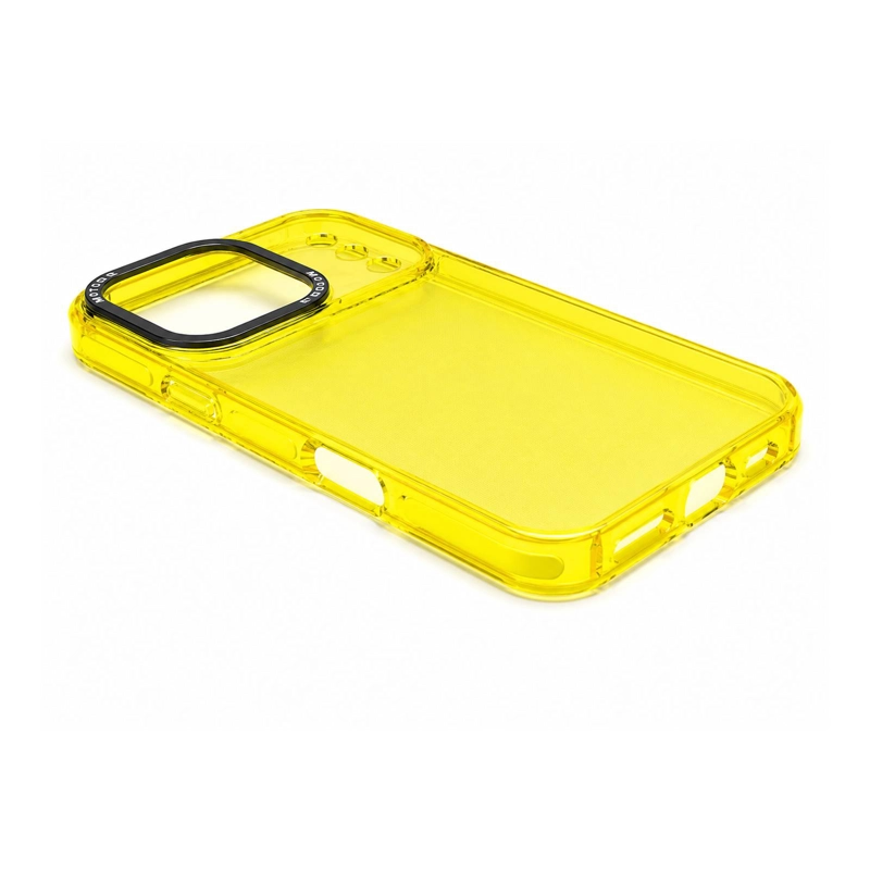 CARCASA ANTIGOLPES COMPATIBLE CON IPHONE 17 PRO MAX FLUOR VERDE - 6