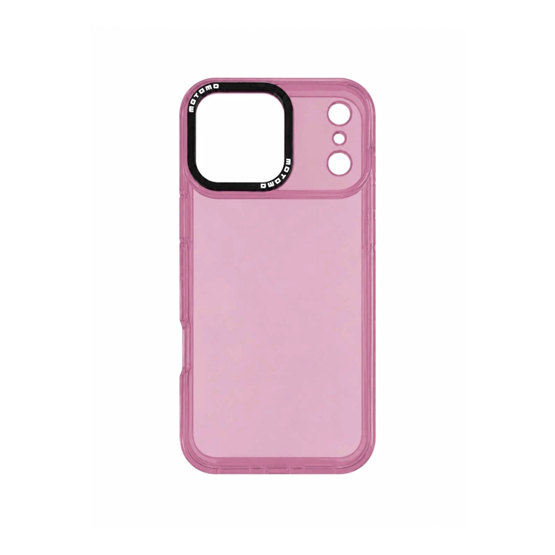 GENÉRICO CARCASA ANTIGOLPES COMPATIBLE CON IPHONE 17 PRO MAX FLUOR ROSADO