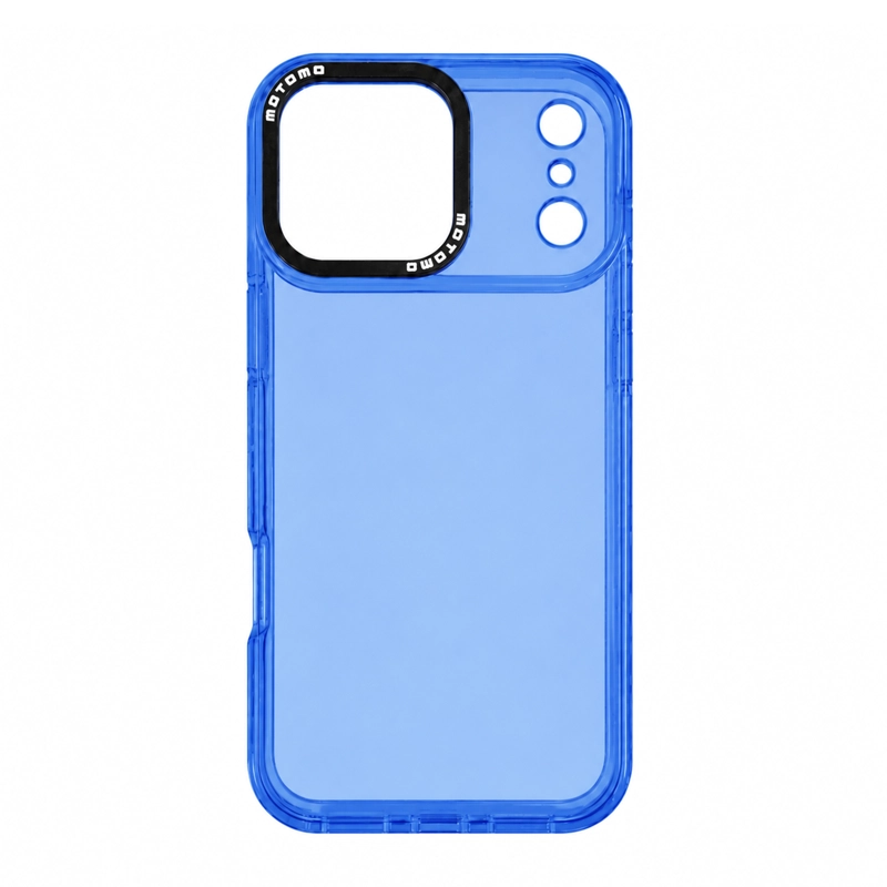 GENÉRICO CARCASA ANTIGOLPES COMPATIBLE CON IPHONE 17 PRO MAX FLUOR AZUL