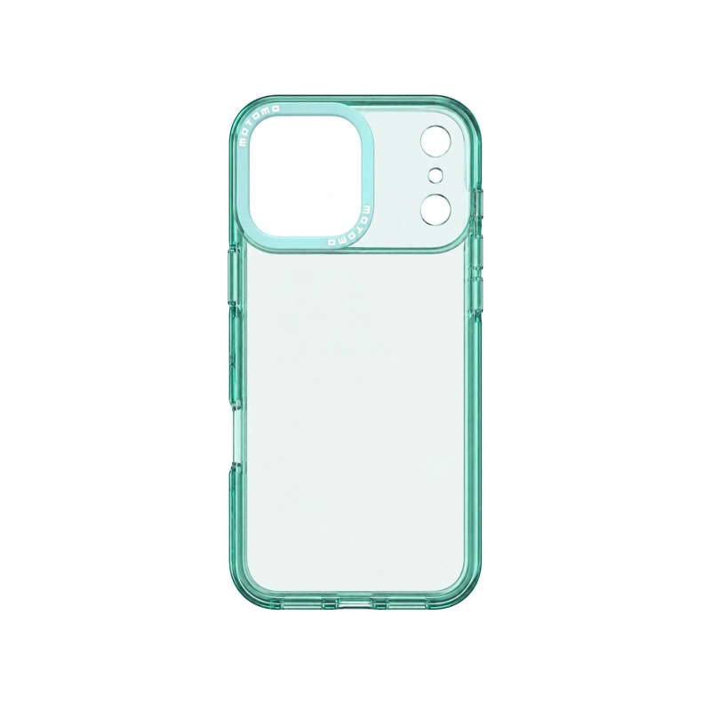 GENÉRICO CARCASA ANTIGOLPES COMPATIBLE CON IPHONE 17 PRO MAX FLUOR TURQUESA