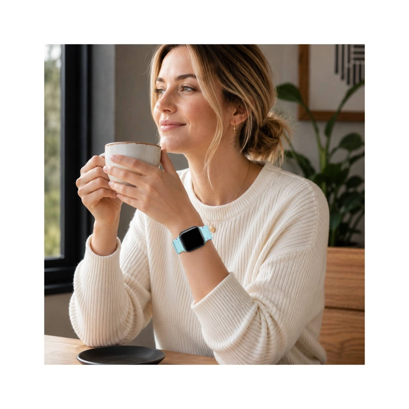 CORREA HEBILLA COMPATIBLE CON APPLE WATCH CELESTE 38M/40MM/41MM - 4