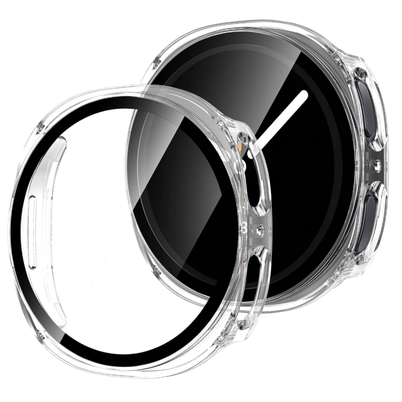 CARCASA CON LAMINA COMPATIBLE CON SAMSUNG WATCH 8 40MM TRANSPARENTE - 1