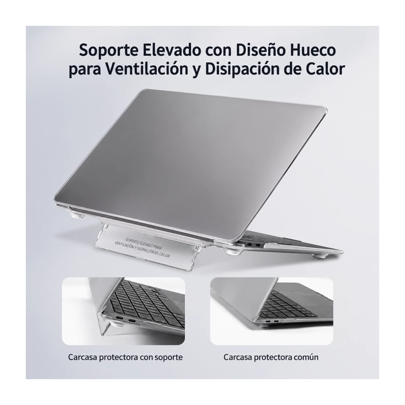 CARCASA COMPATIBLE CON MACBOOK NEO 13' A3404 SLIM AZUL OSCURO - 3