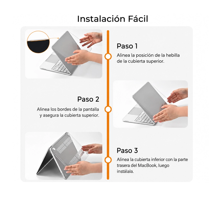 CARCASA COMPATIBLE CON MACBOOK NEO 13' A3404 SLIM AZUL OSCURO - 4