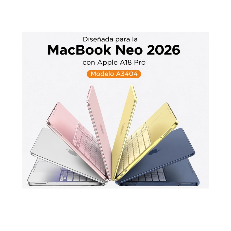 CARCASA COMPATIBLE CON MACBOOK NEO 13' A3404 SLIM AZUL OSCURO - 5