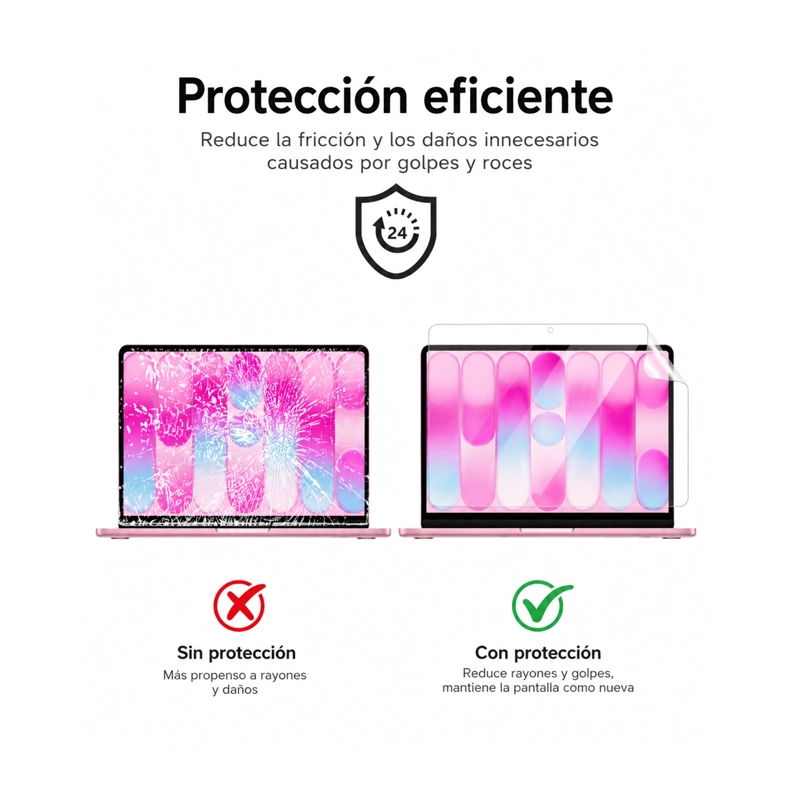 LAMINA MICA HIDROGEL CLEAR COMPATIBLE CON  MACBOOK NEO 13 ' - 3