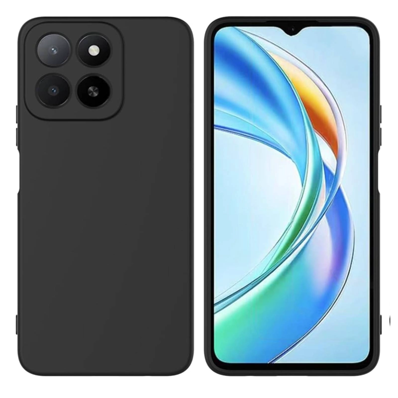 GENÉRICO CARCASA COMPATIBLE CON HONOR X7D 5G GOMA NEGRO
