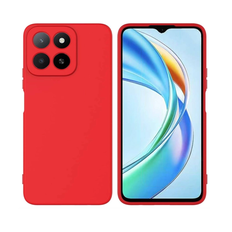 CARCASA COMPATIBLE CON HONOR X7D 5G GOMA ROJO - 1