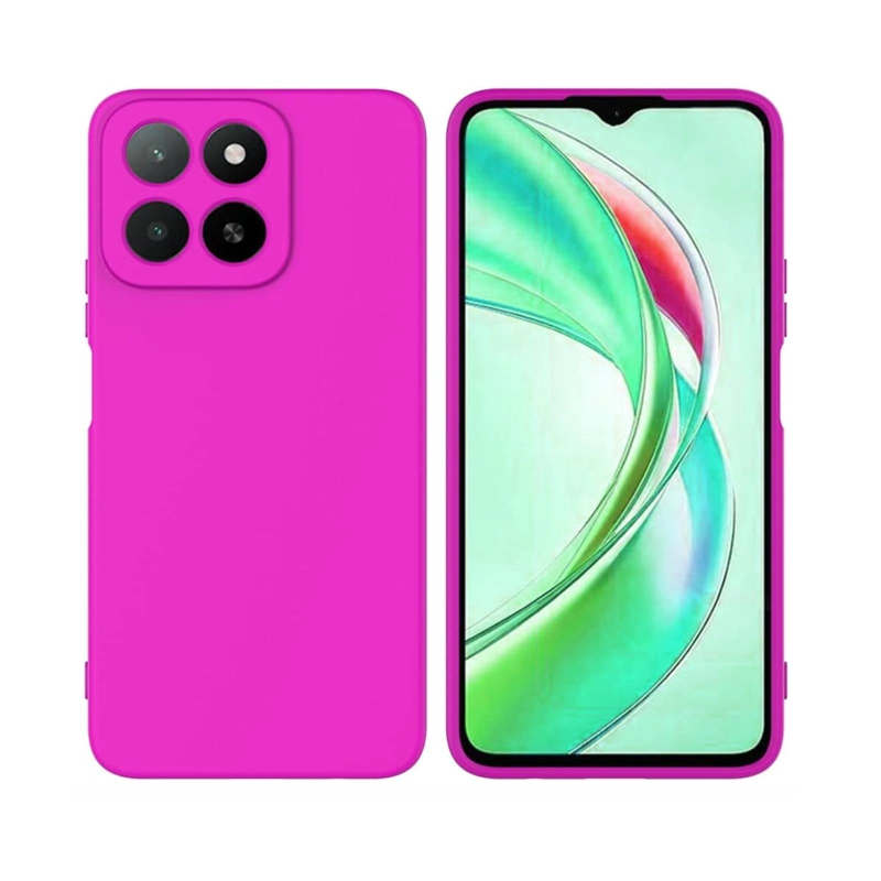 CARCASA COMPATIBLE CON HONOR X7D 5G GOMA FUCSIA - 1