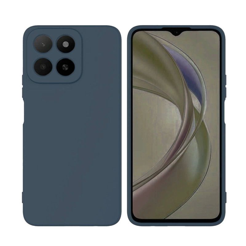GENÉRICO CARCASA COMPATIBLE CON HONOR X7D 5G GOMA AZUL OSCURO