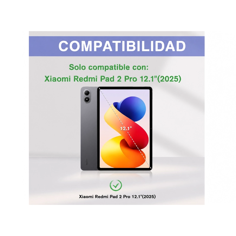 FUNDA SMART COVER COMPATIBLE CON XIAOMI REDMI PAD 2 PRO 12.1 - 6
