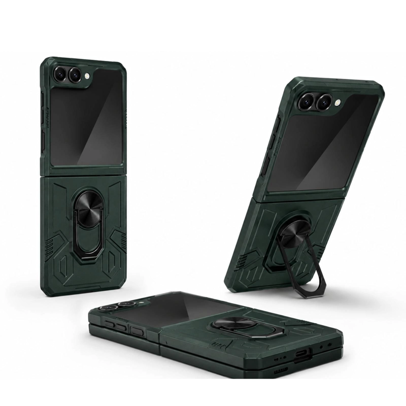CARCASA ANTIGOLPE COMPATIBLE CON SAMSUNG ZFLIP 5 AZUL - 2