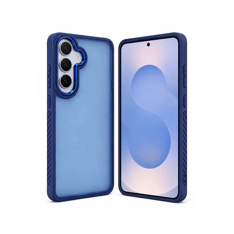 GENÉRICO CARCASA MATTE COMPATIBLE CON SAMSUNG S25 FE AZUL