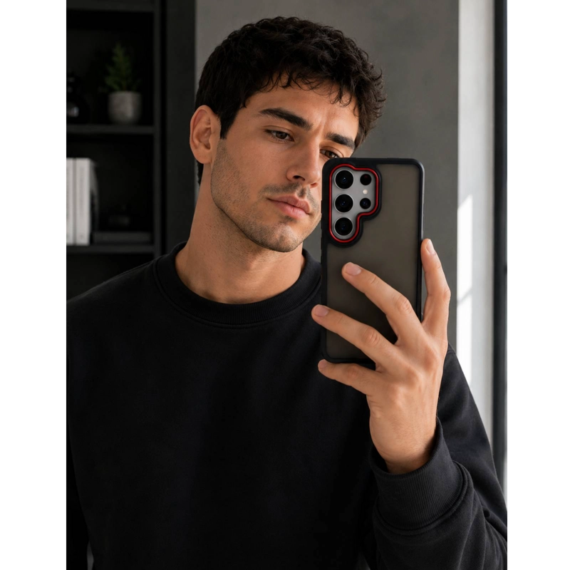 CARCASA MATTE COMPATIBLE CON SAMSUNG S26 ULTRA ROSADO - 3