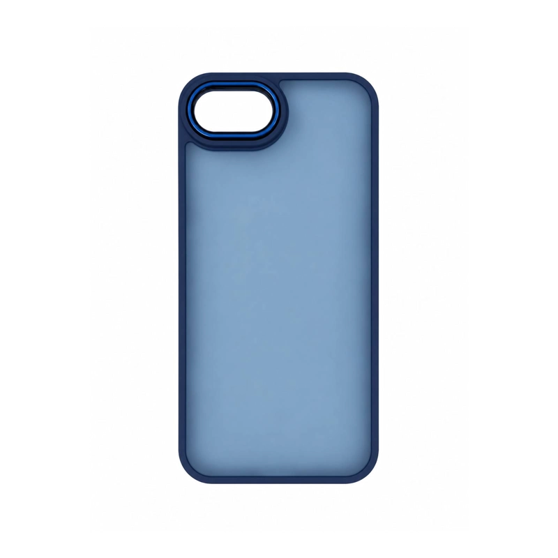 GENÉRICO CARCASA MATTE COMPATIBLE CON IPHONE 16E AZUL