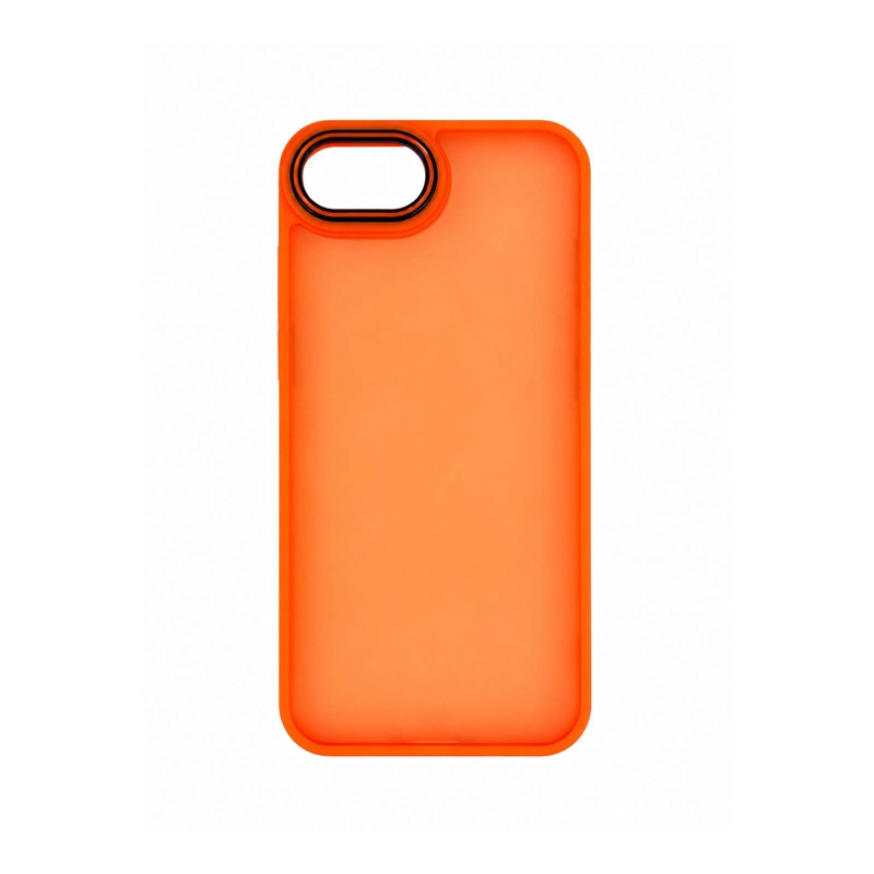 CARCASA MATTE COMPATIBLE CON IPHONE 17E NARANJA - 1