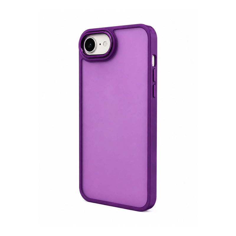 CARCASA MATTE COMPATIBLE CON IPHONE 17E MORADO - 2