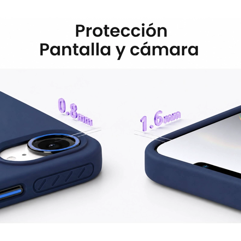 CARCASA MATTE COMPATIBLE CON IPHONE 17E MORADO - 5