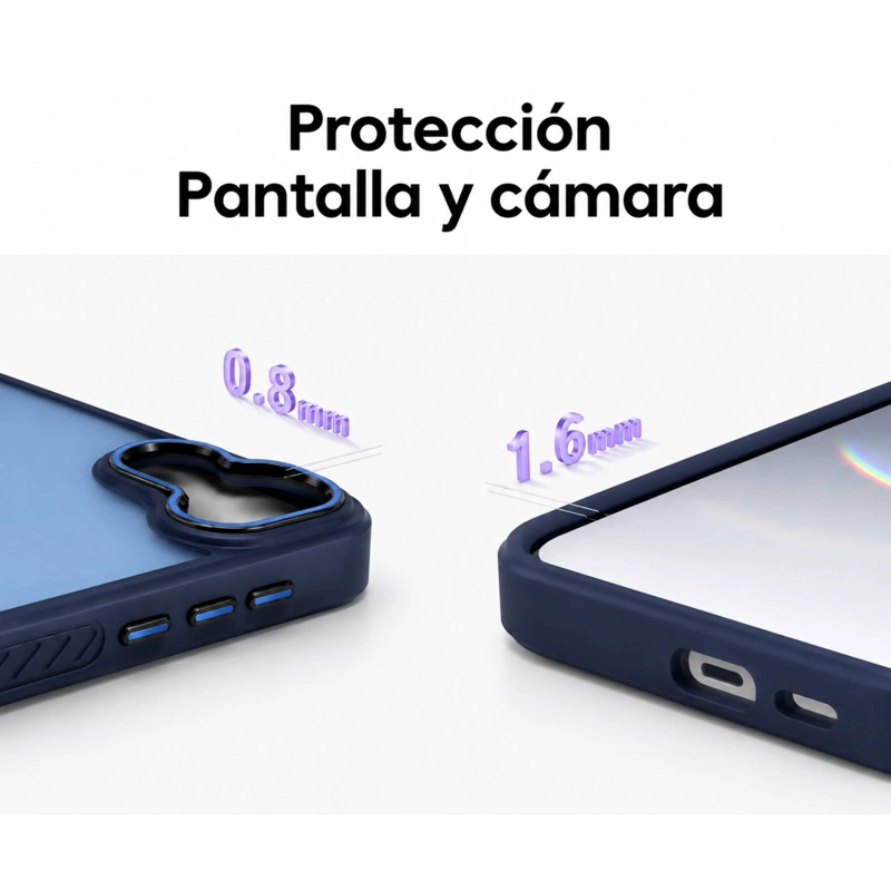 CARCASA MATTE COMPATIBLE CON SAMSUNG A17 MORADO - 2
