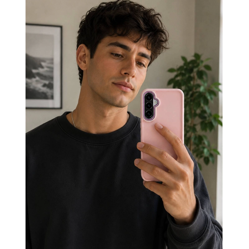 CARCASA MATTE COMPATIBLE CON SAMSUNG A16 4/5G NEGRO - 4