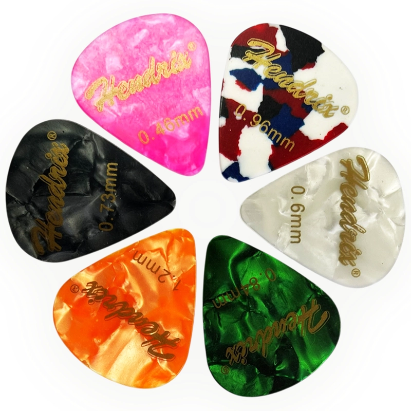 UÑETAS SET DE 06 PIEZAS HENDRIX PARA TODO TIPO DE GUITARRAS - 1