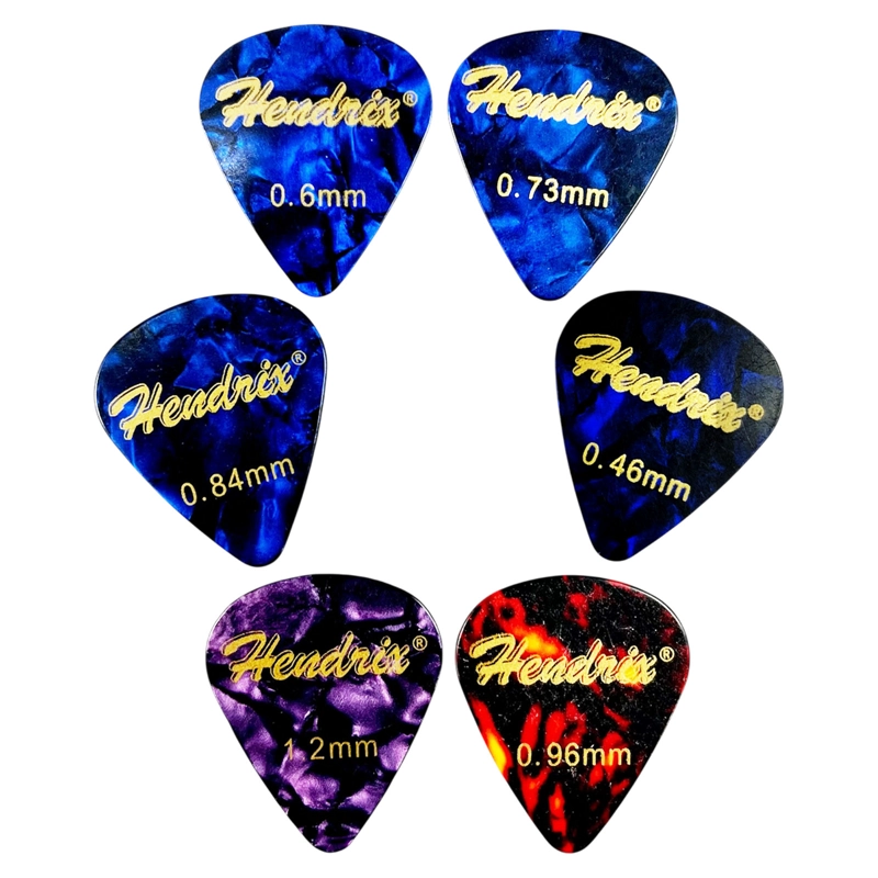 UÑETAS SET DE 12 PIEZAS HENDRIX PARA TODO TIPO DE GUITARRAS - 2