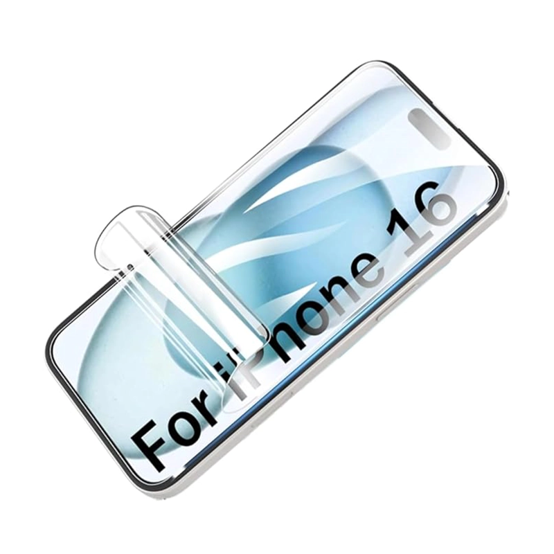 GENÉRICO LAMINA HIDROGEL CLEAR COMPATIBLE CON IPHONE 16