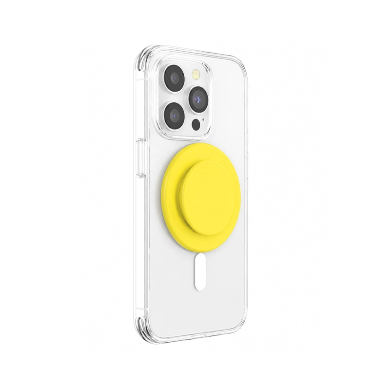 GENÉRICO SOPORTE EXPANDIBLE MAGNE TICO CELULAR COMPATIBLE CON MAGSAFE AMARILLO