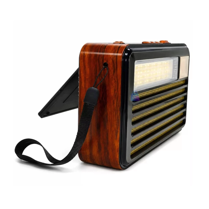 RADIO RECARGABLE FM/AM PORTATIL SOLAR RETRO BLUETOOTH - 2