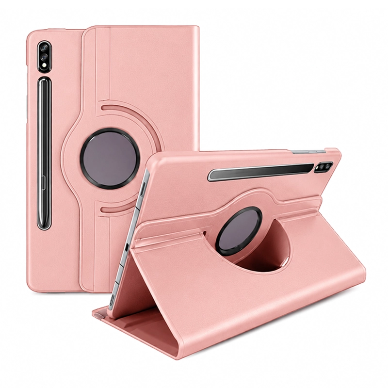 CARCASA LAMINA COMPATIBLE CON TABLET SAMSUNG S7 S8 GOLD ROSE - 2