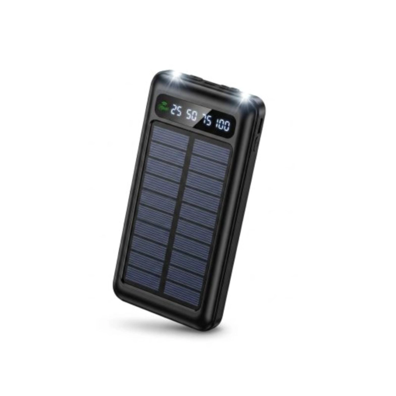 CARGADOR PORTATIL POWERBANK SOLAR 10000 MAH CARGA RAPIDO LED - 4