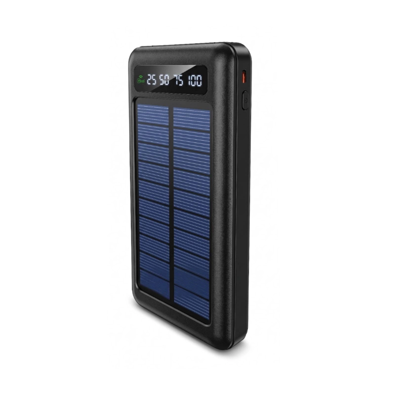 CARGADOR PORTATIL POWERBANK SOLAR 10000 MAH CARGA RAPIDO LED - 6