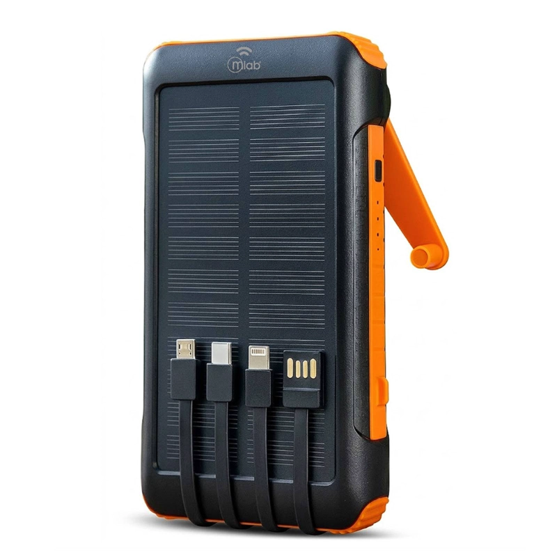 CARGADOR PORTATIL POWERBANK SOLAR 20000 MAH LINTERNA - 1
