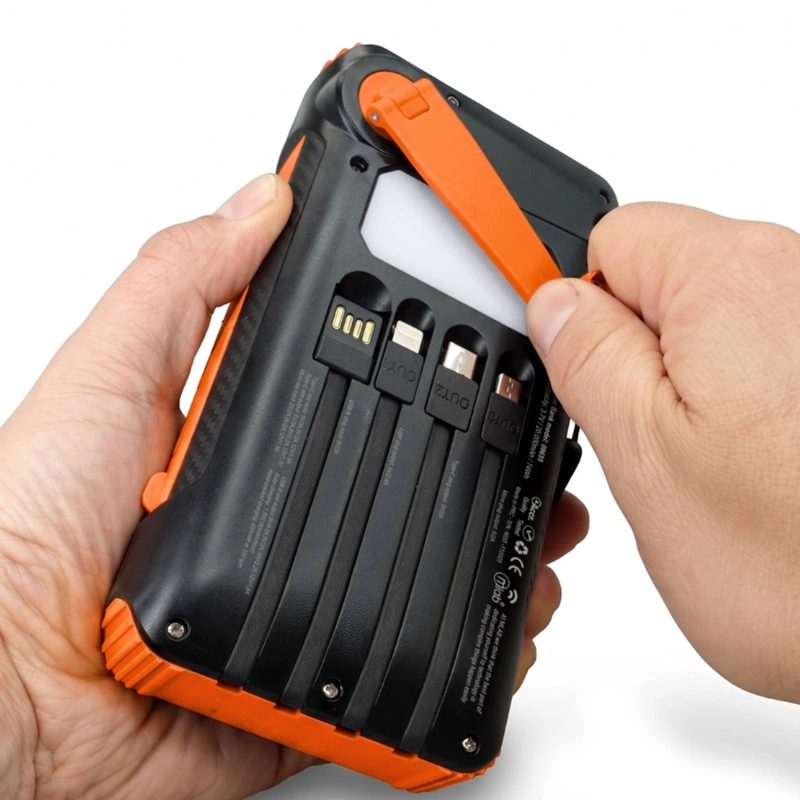 CARGADOR PORTATIL POWERBANK SOLAR 20000 MAH LINTERNA - 4