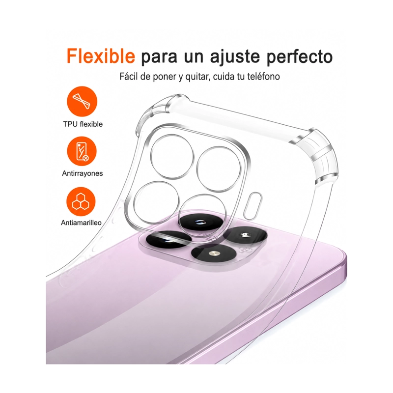 CARCASA ANTIGOLPES TRANSPARENTE COMPATIBLE CON XIAOMI 17T - 4