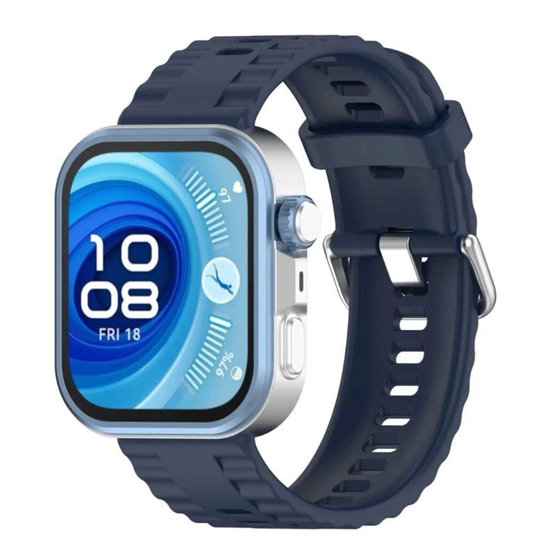 CORREA SILICONA HEBILLA COMPATIBLE CON HUAWEI FIT 3/ FIT 4 / FIT 4PRO AZUL - 1