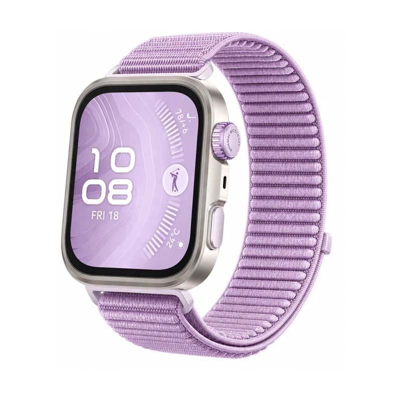 CORREA VELCRO COMPATIBLE CON HUAWEI FIT 3/ 4 / 4PRO LILA - 1