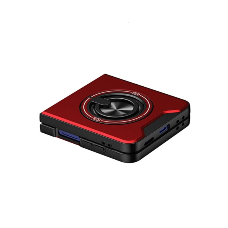 CARCASA CON ANILLO COMPATIBLE CON SAMSUNG Z FLIP 8 ROJO - 3